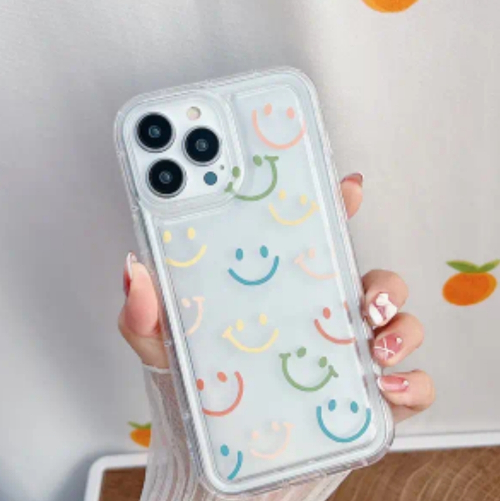 🌟Clearance🌟 new Apple IPhone 14 Pro Max Happy Face😊 Silicone Phone case